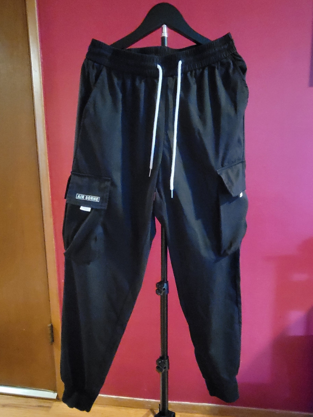 Men’s Black Cargo Jogger Pants